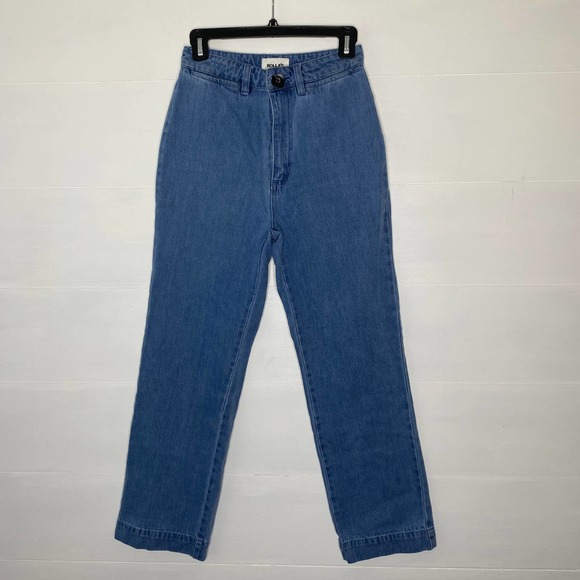 ROLLA'S Denim - Rollas Jeans Free People High rise straight leg wide hem sailor style denim 26